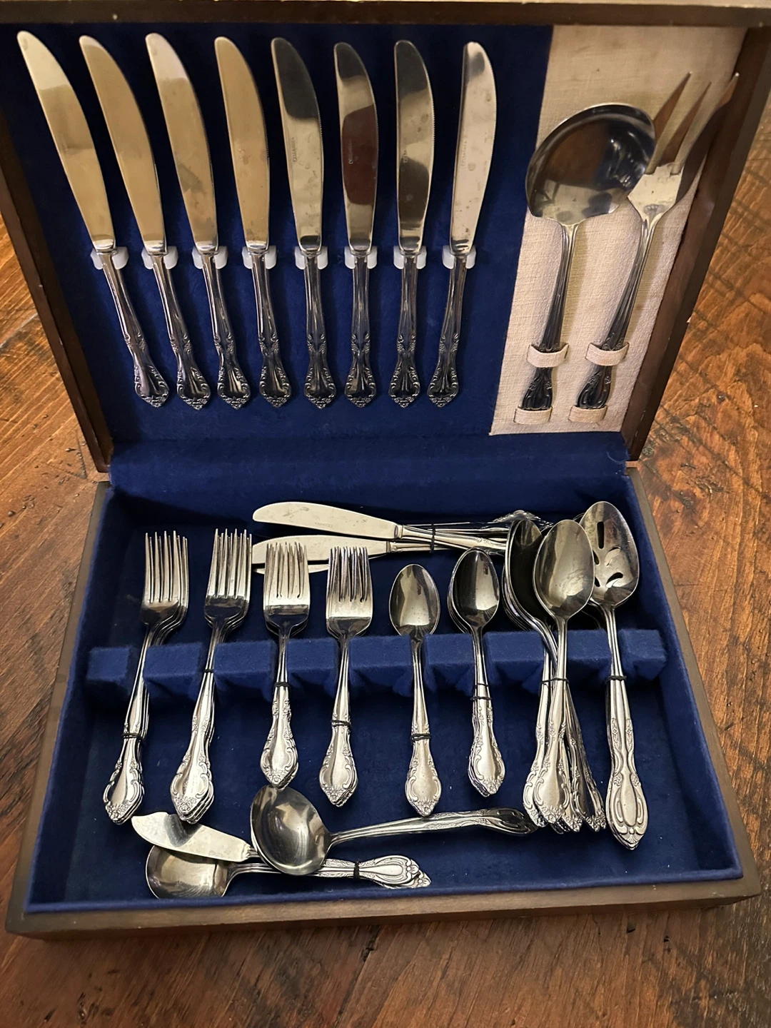 Korean Stainless Steel Cutlery Set in Wooden Box