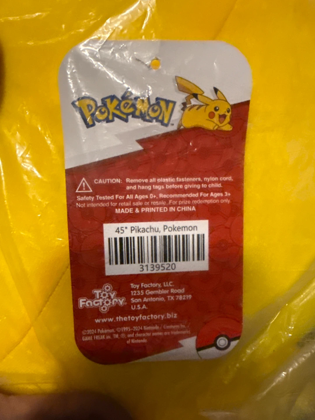 45" Pikachu Plush Toy - Pokemon - photo 2