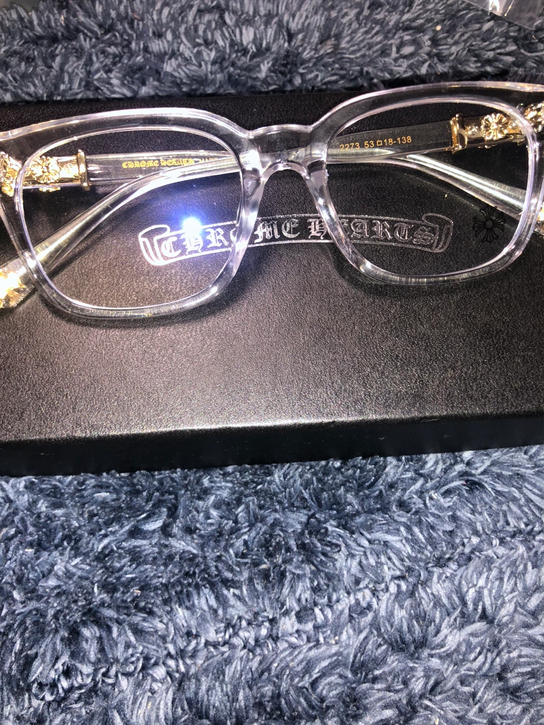 CHROME HEARTS GLASSES (black and clear) - photo 3