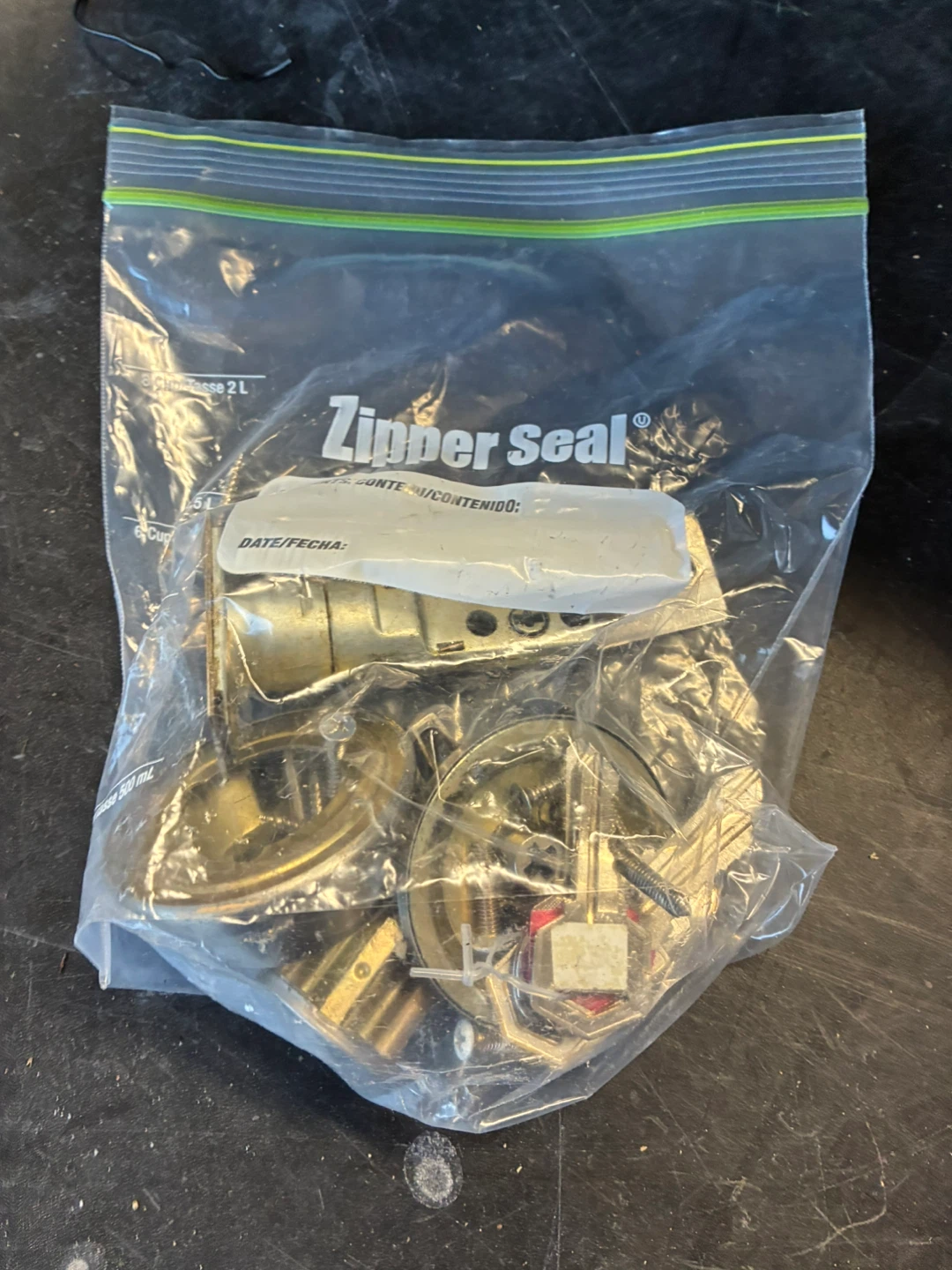 Brass Door Lock Set
