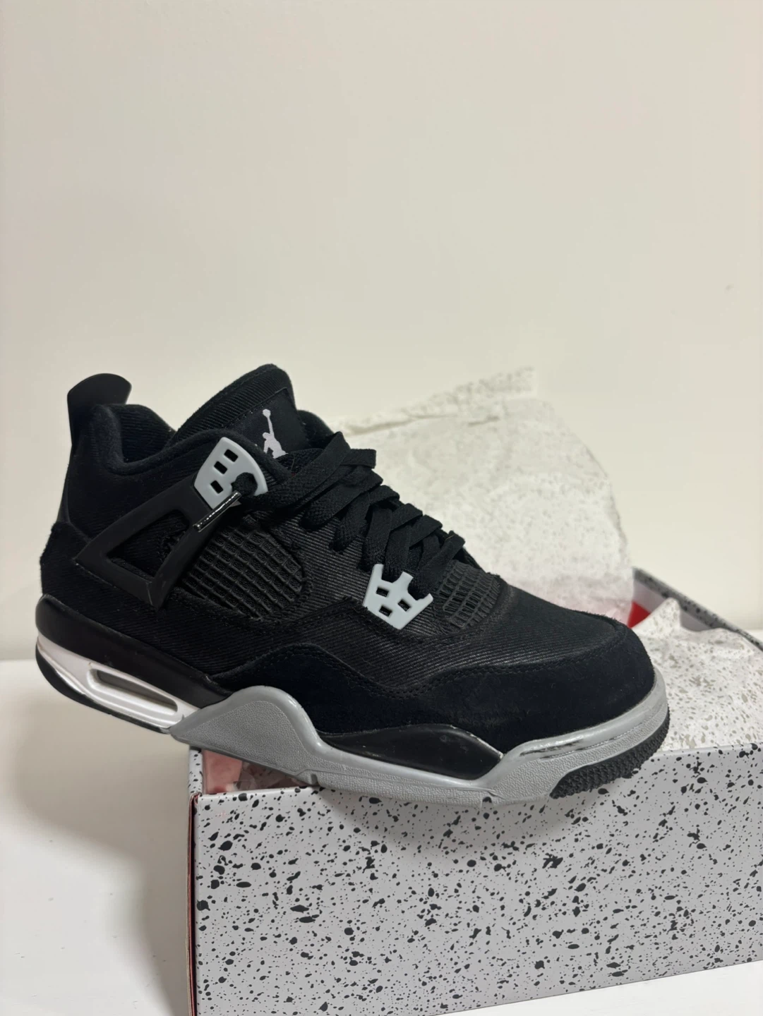 Air Jordan 4 Retro SE (GS) Black Steel Grey White