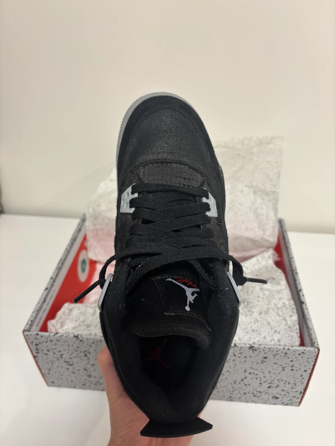 Air Jordan 4 Retro SE (GS) Black Steel Grey White - photo 4