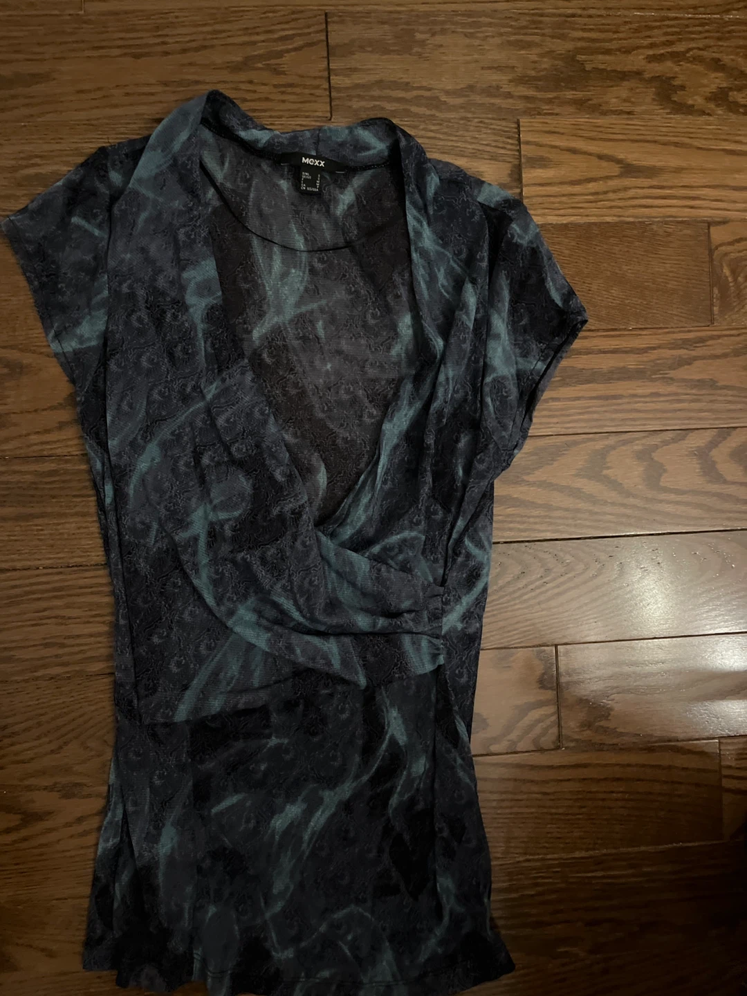 Mexx Women's Short Sleeve Draped Top - Size S