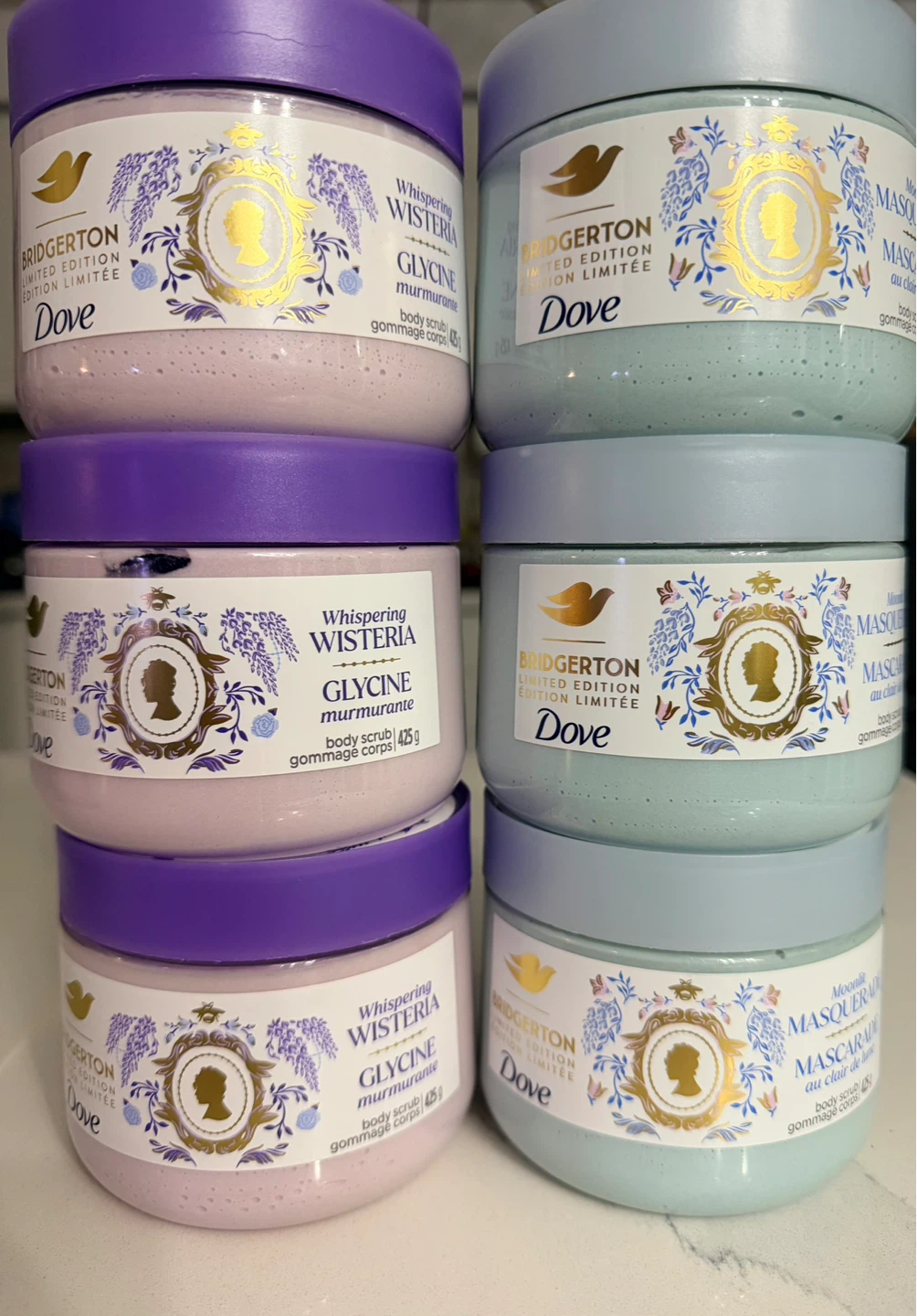 Dove x Bridgerton Limited Edition Body Scrubs