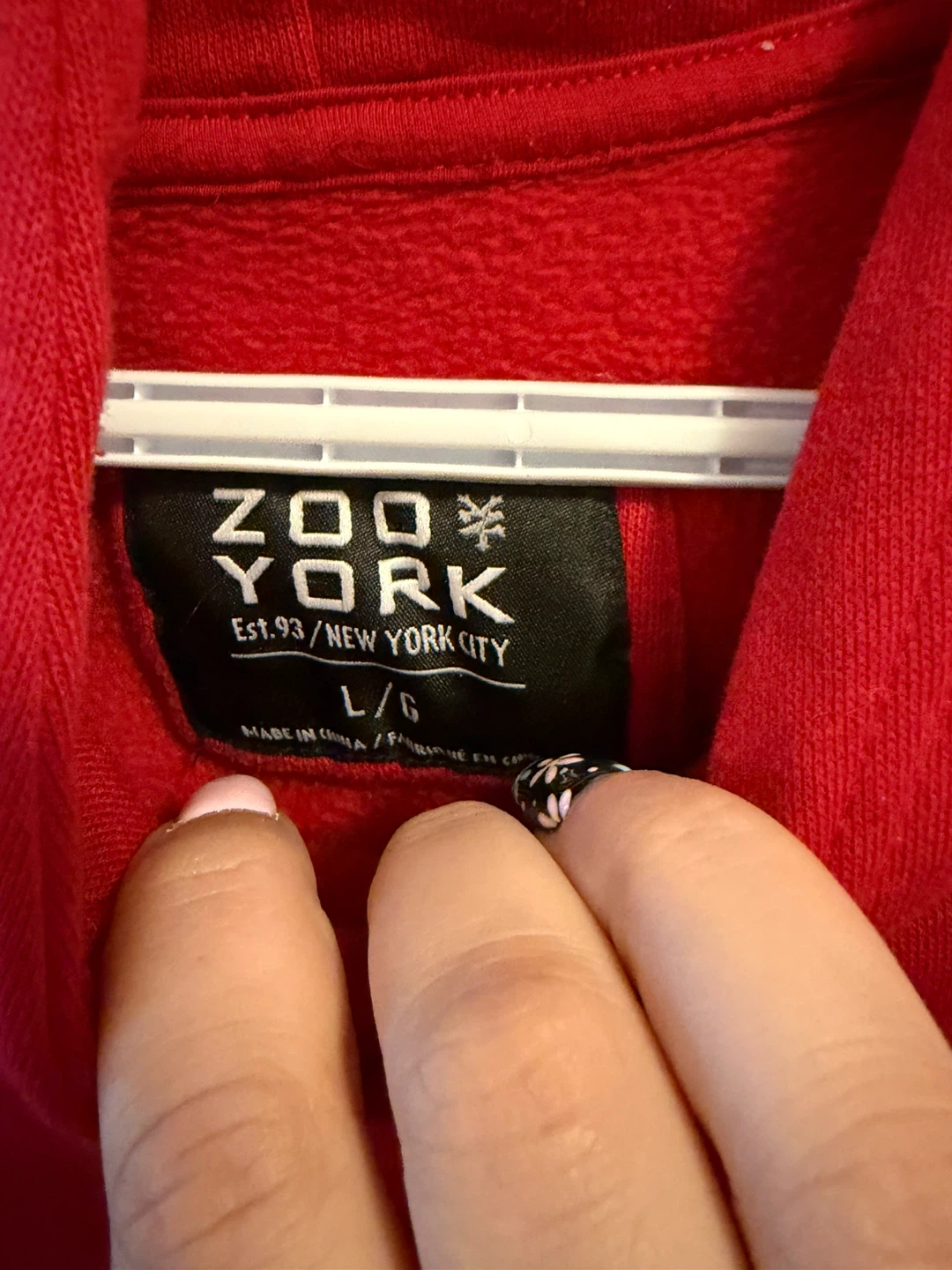 Mens Zoo York Red Hoodie L/G - photo 2