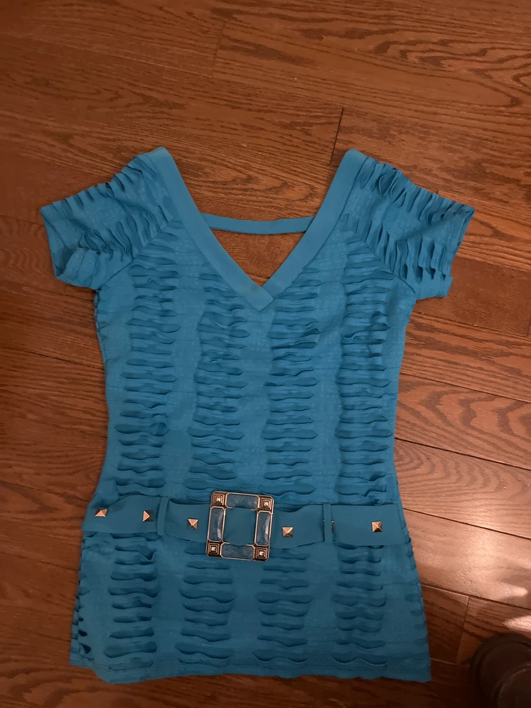 Frank Lyman Design Blue Dress with Belt