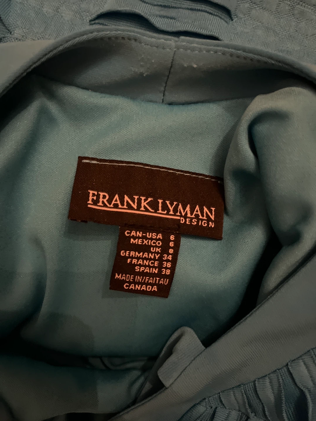 Frank Lyman Design Blue Dress with Belt - photo 3