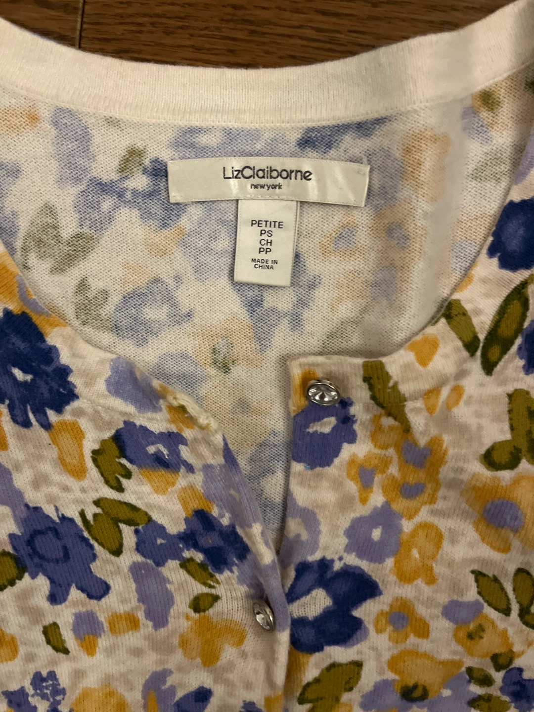Liz Claiborne Petite Cardigan - Floral Print - photo 2