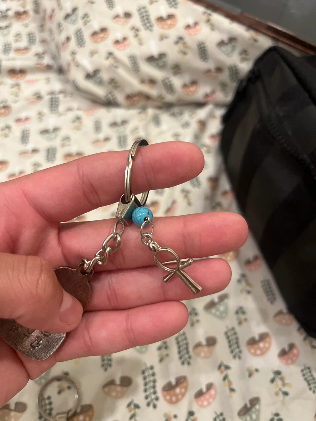 Egyptian Pharaoh & Ankh Keychain - photo 2