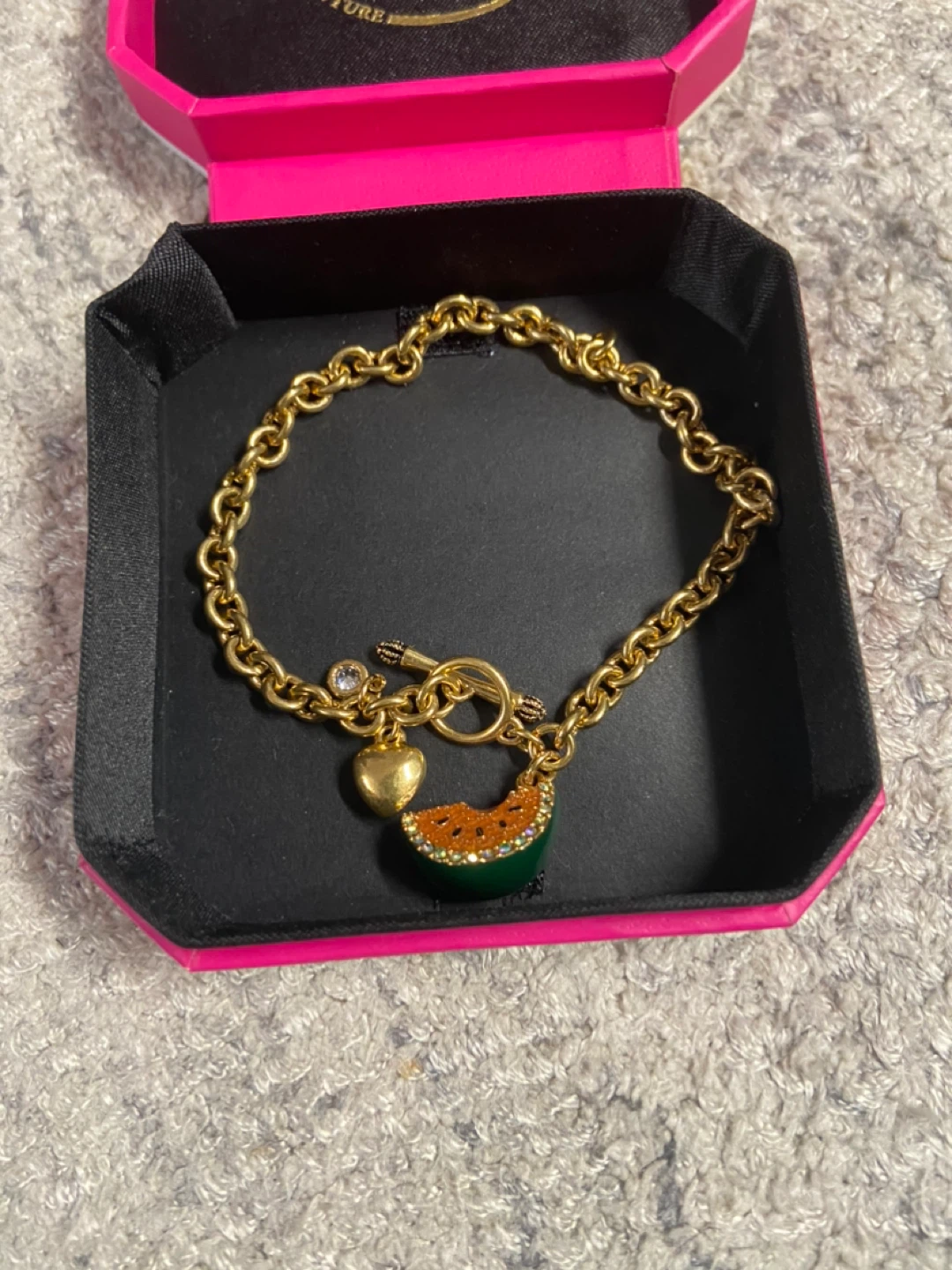 Juicy Couture Watermelon Charm Bracelet