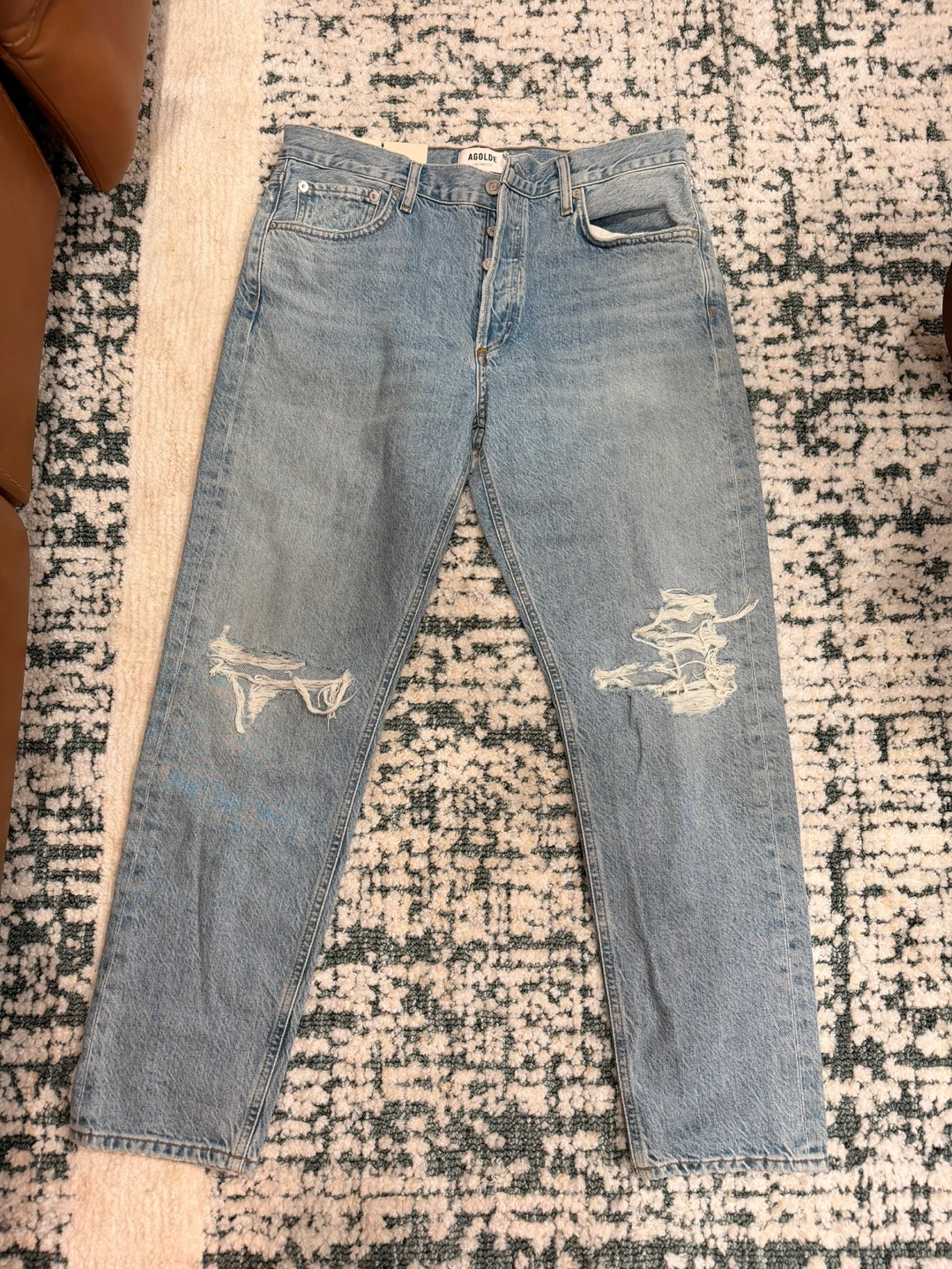 AGOLDE Riley High Rise Straight Jeans - photo 3