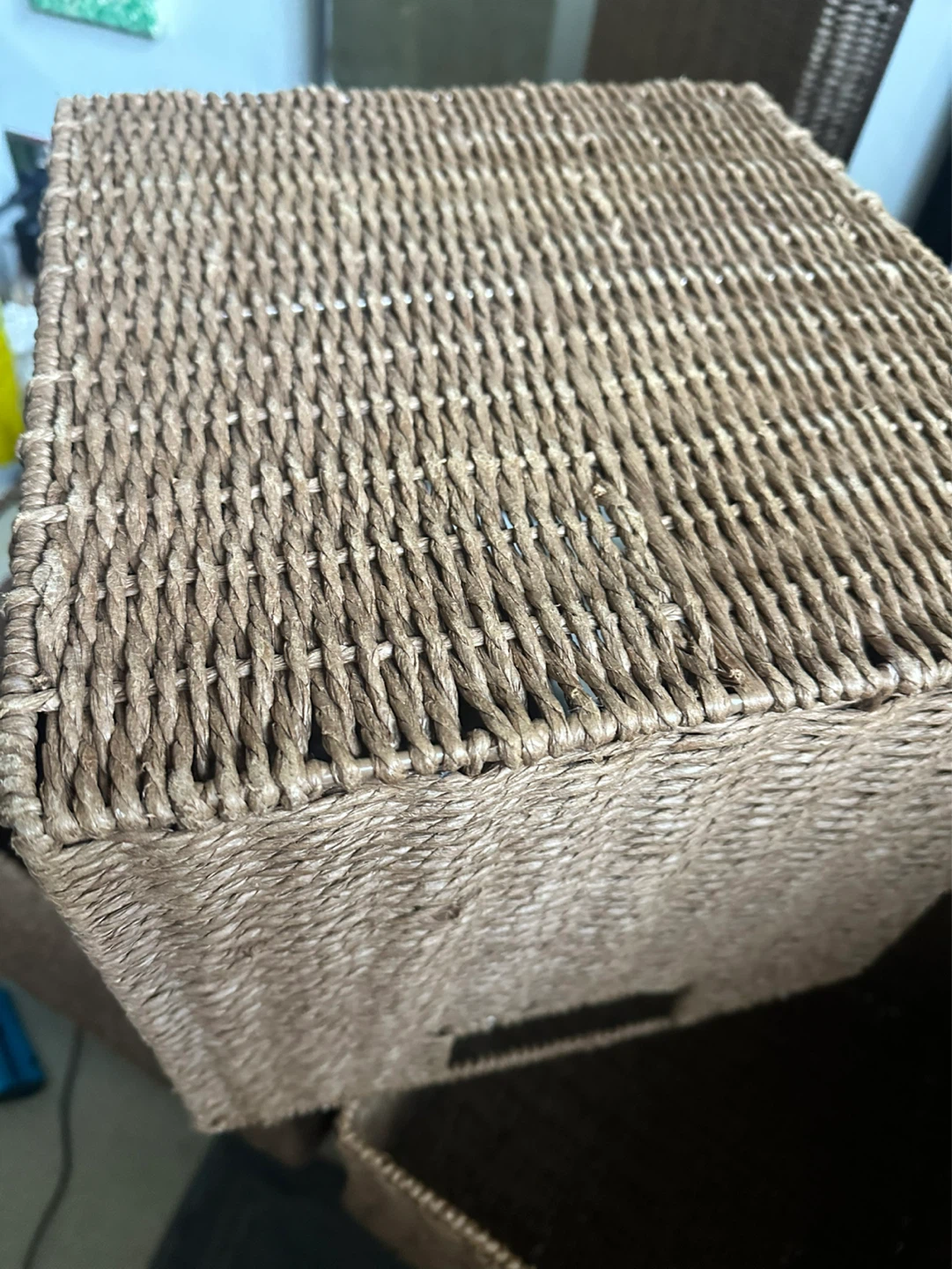 Set of 3 Woven seagrass Storage bins EUC - photo 4