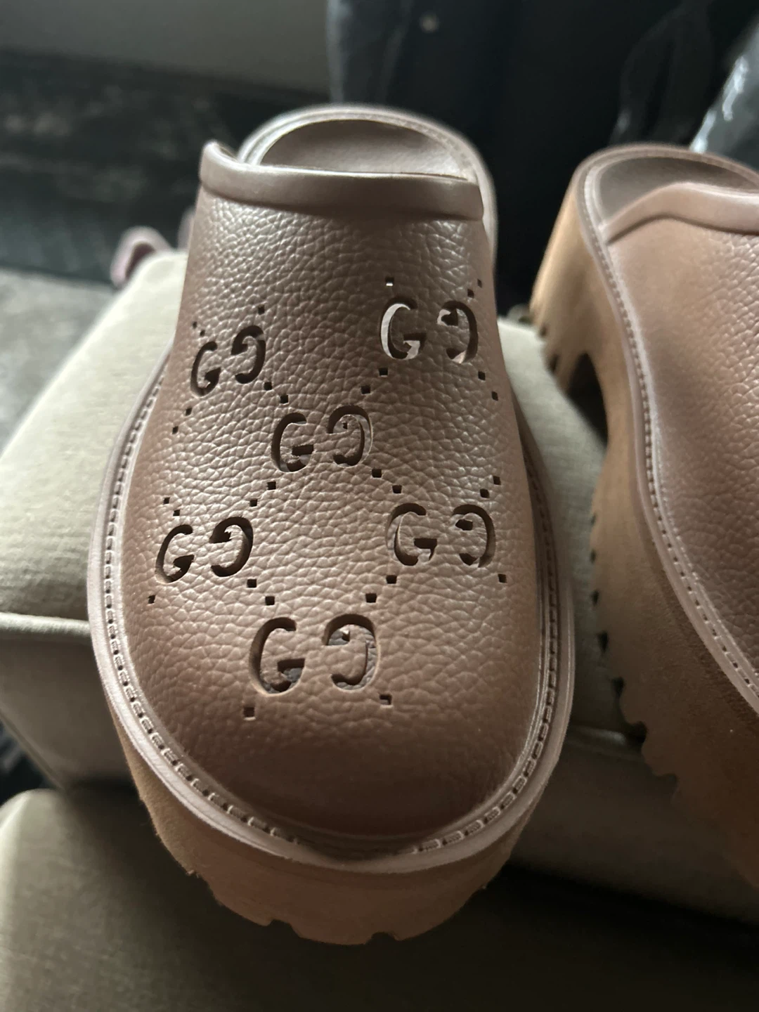 Gucci Slides - Brown - photo 2