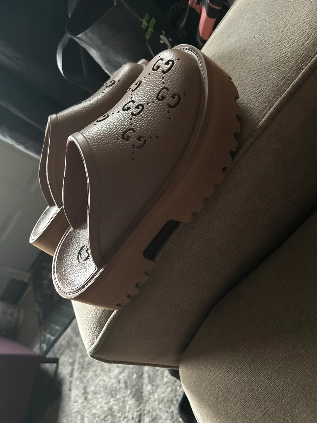 Gucci Slides - Brown - photo 4