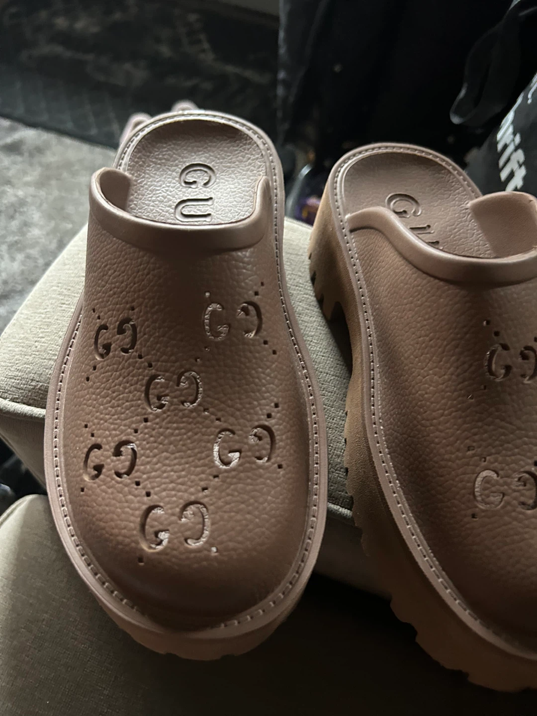 Gucci Slides - Brown - photo 3