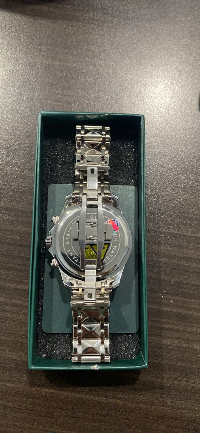 Lucky fours Poedagar Men's Chronograph Watch - Stainless Steel - photo 2