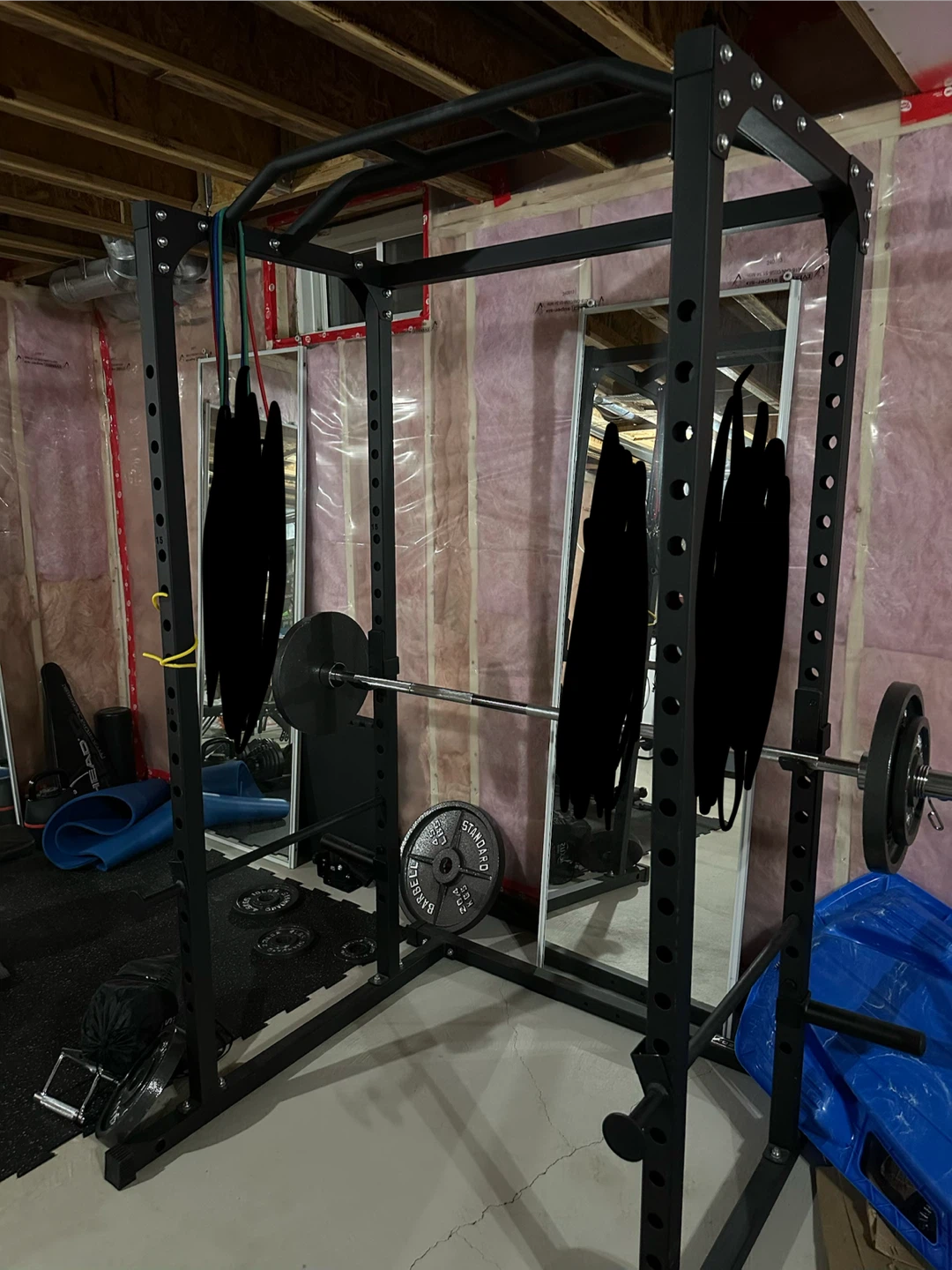 Power Rack with Barbell and Weights - photo 2