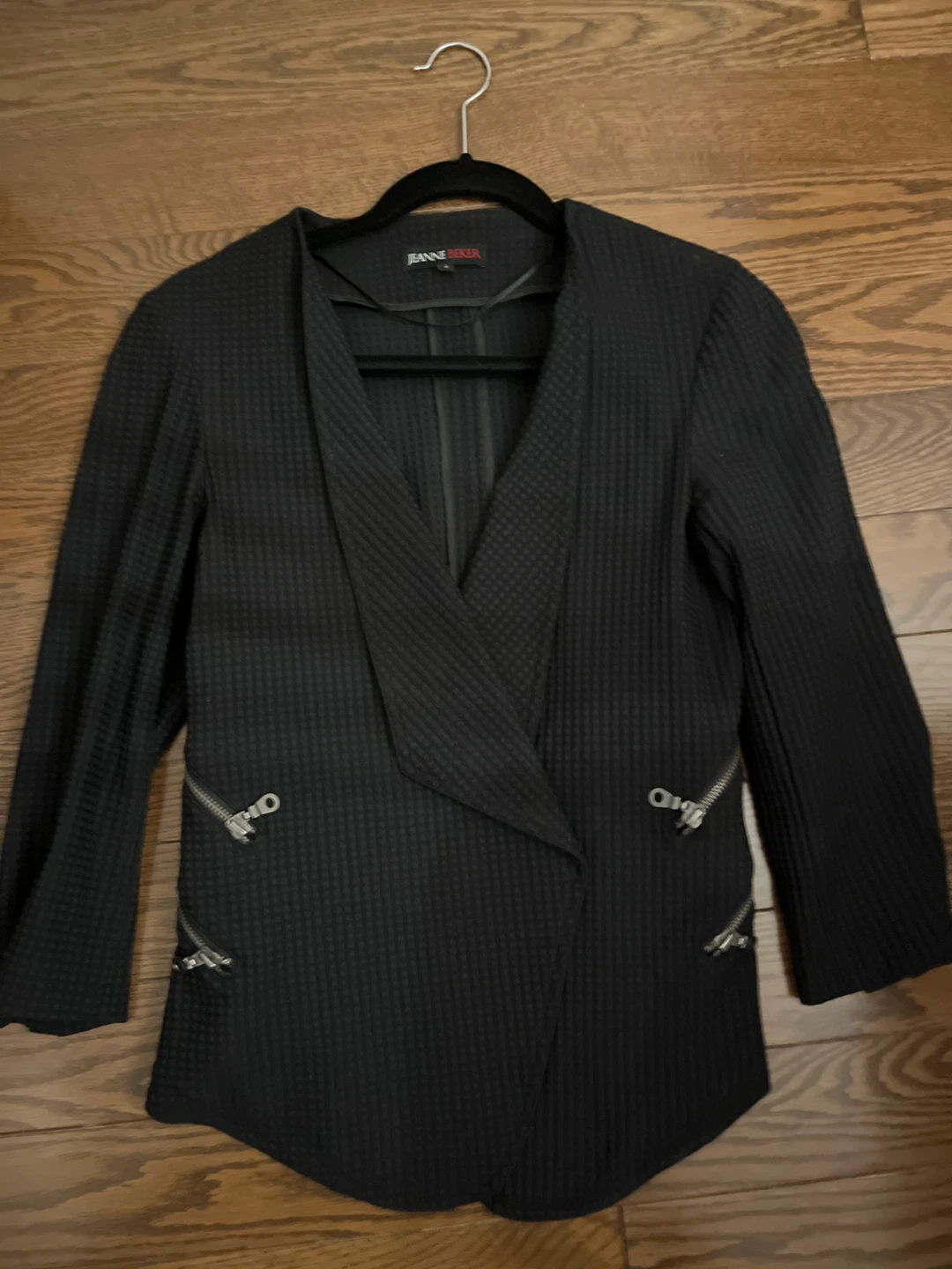 Jeanne Beker Black Blazer Jacket Size 10