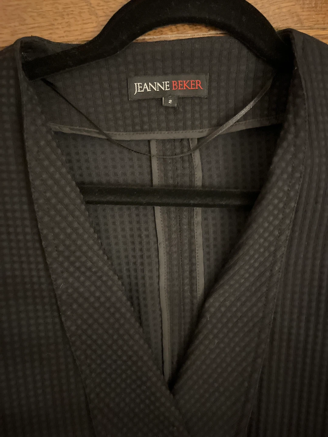 Jeanne Beker Black Blazer Jacket Size 10 - photo 2