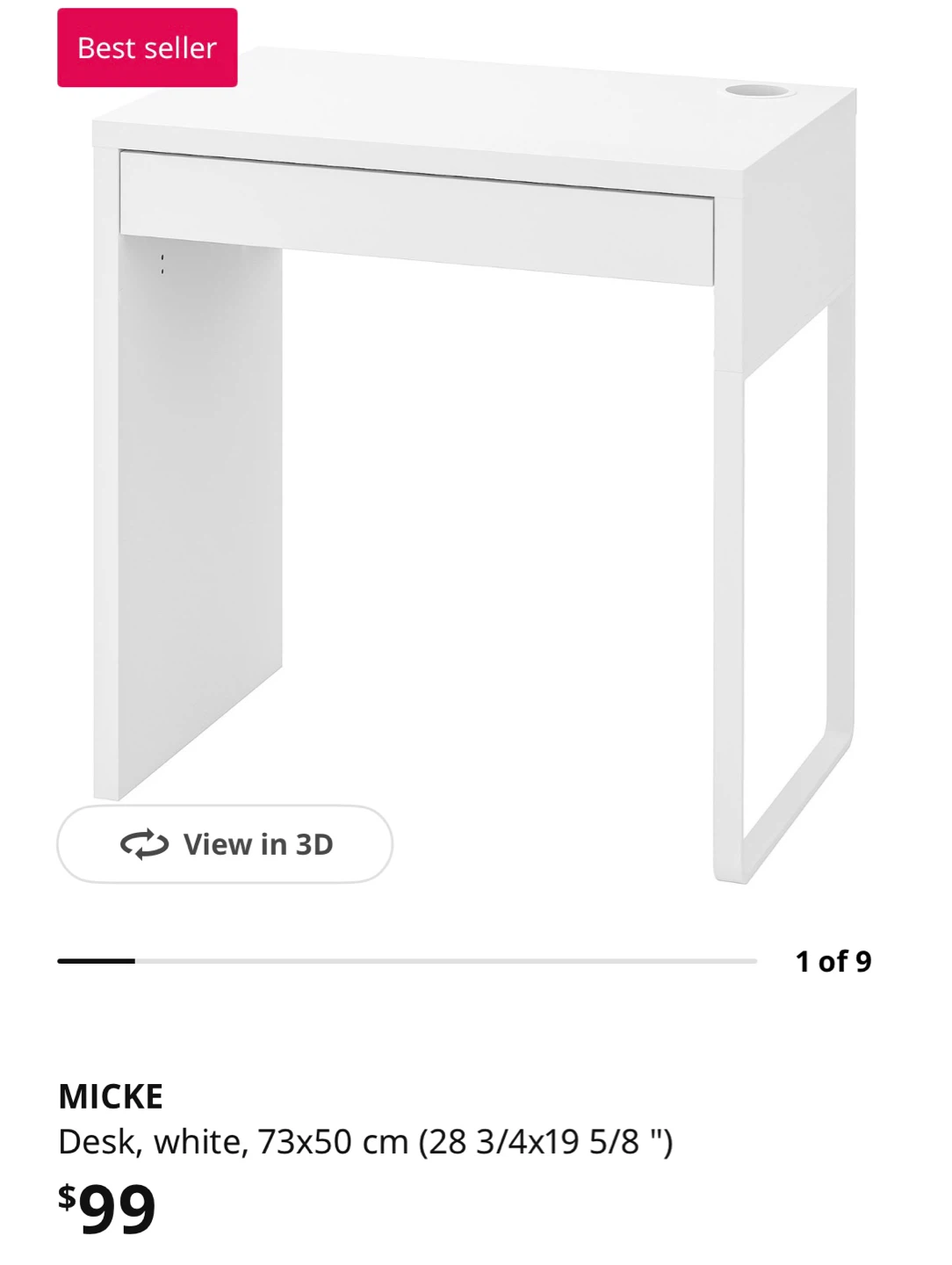 Ikea Micke Desk - photo 2