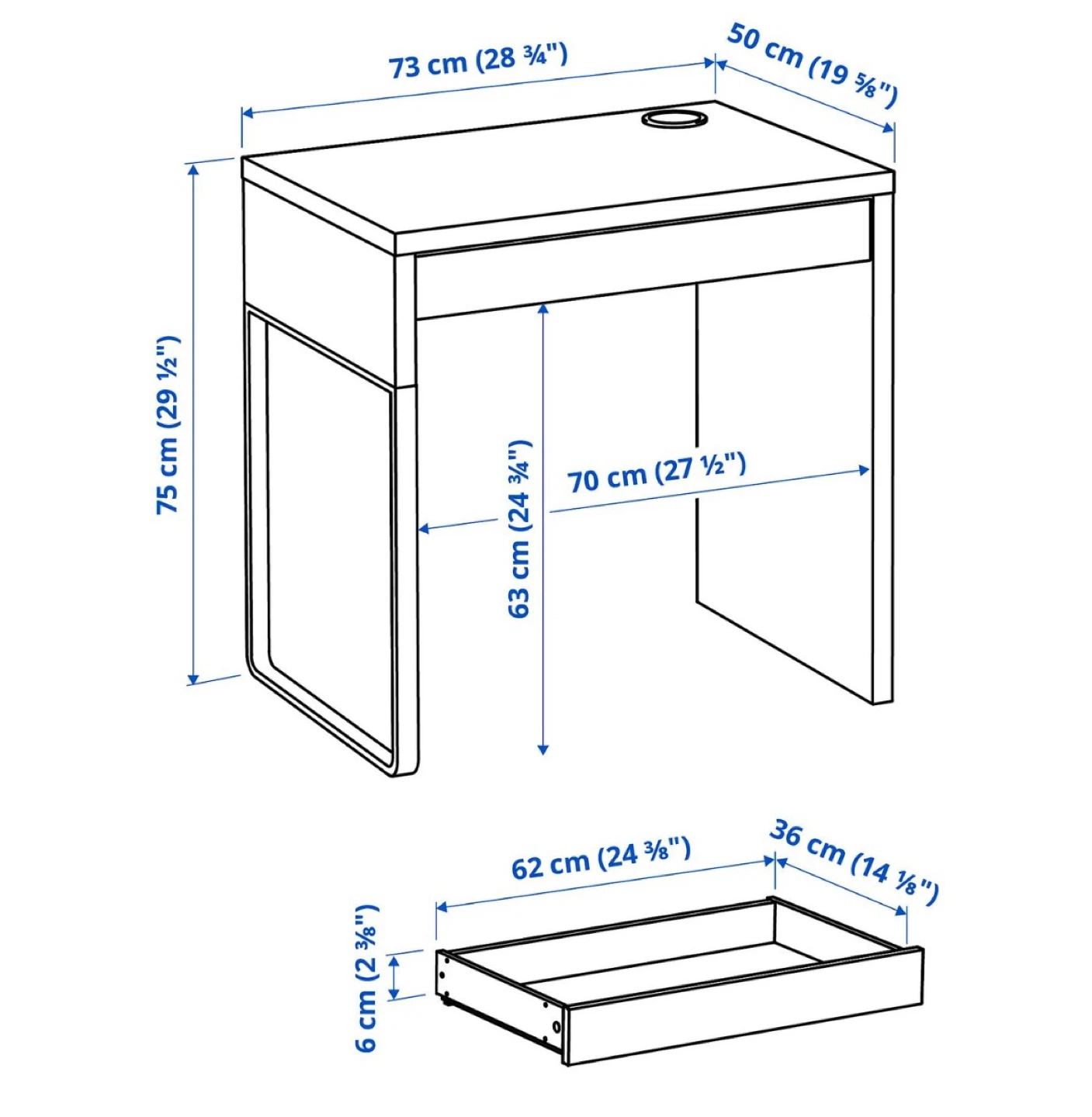 Ikea Micke Desk - photo 3