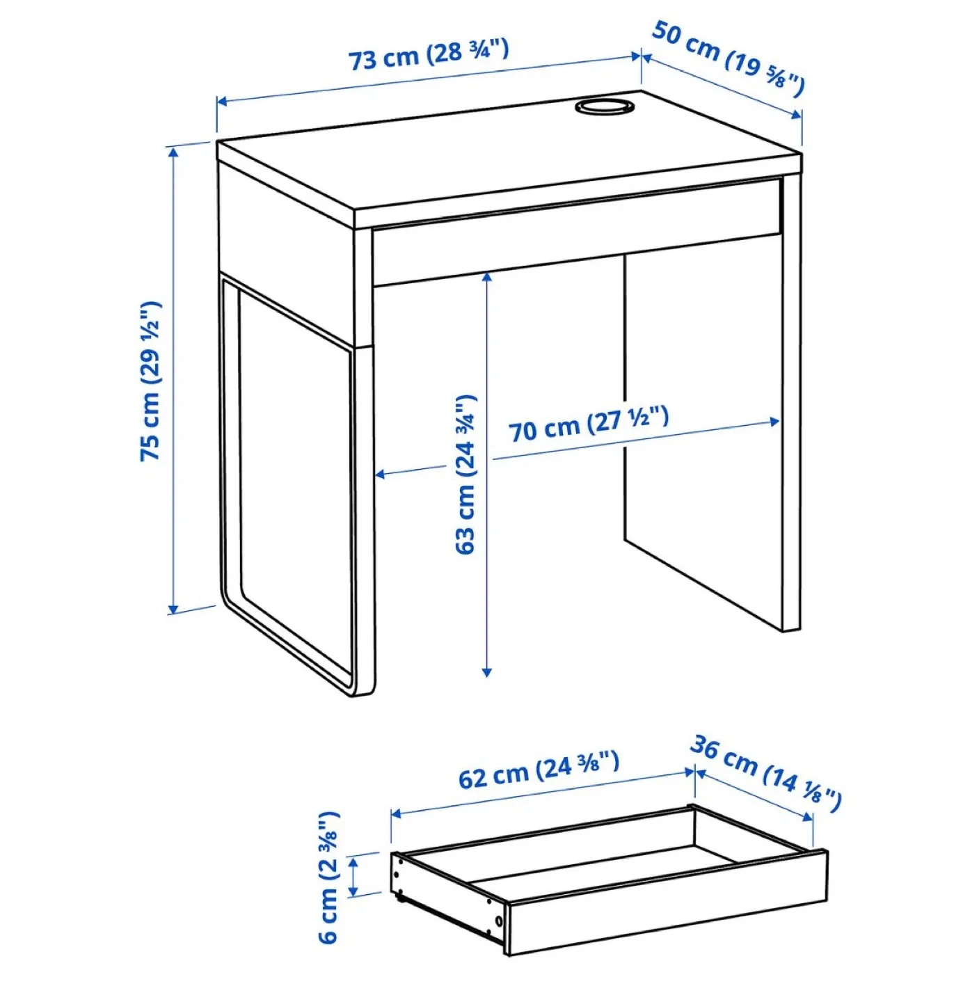 Ikea Micke Desk - photo 3