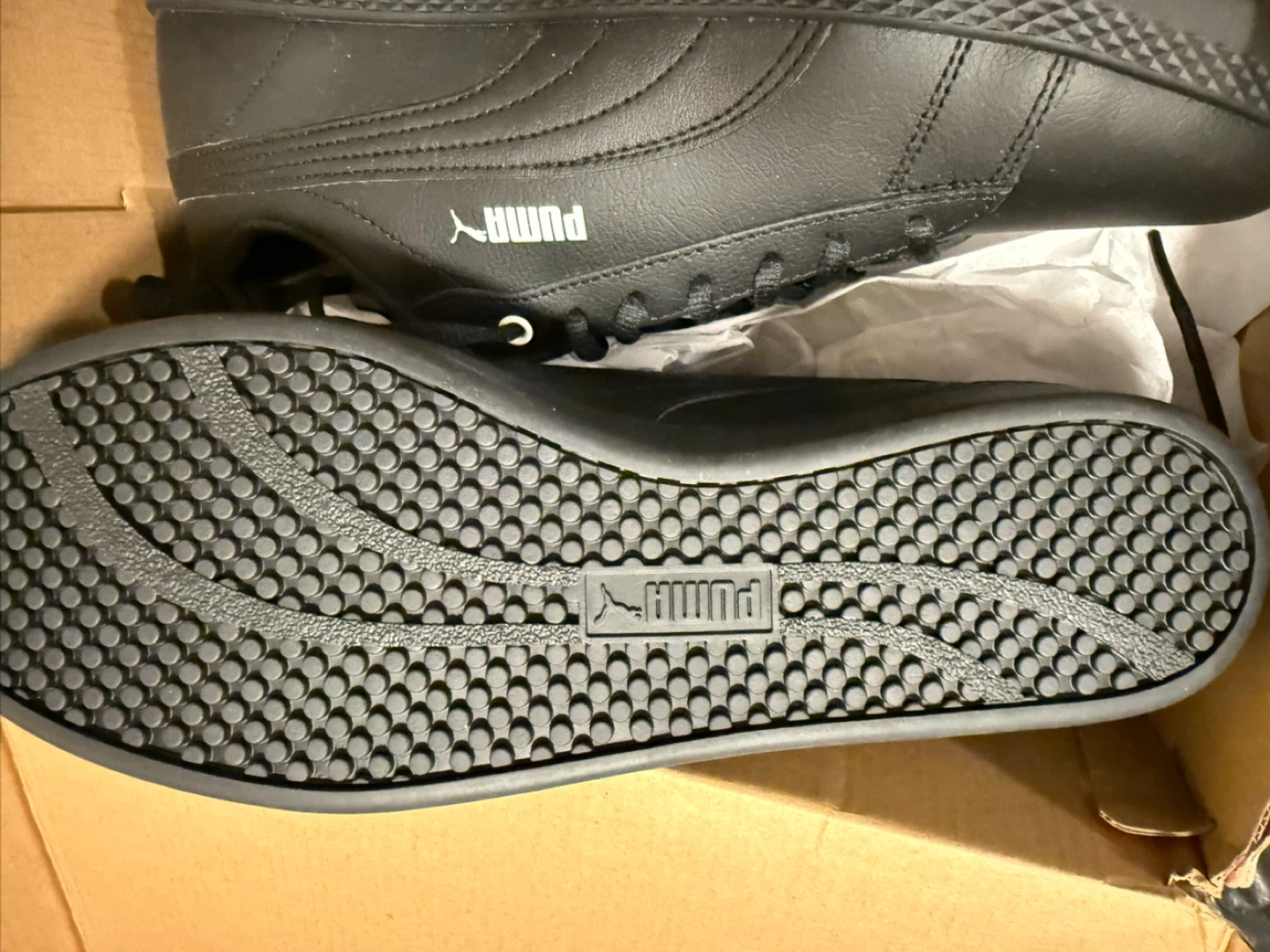 Puma Smash V2 L Women's Black Sneakers Size 9.5 - photo 3