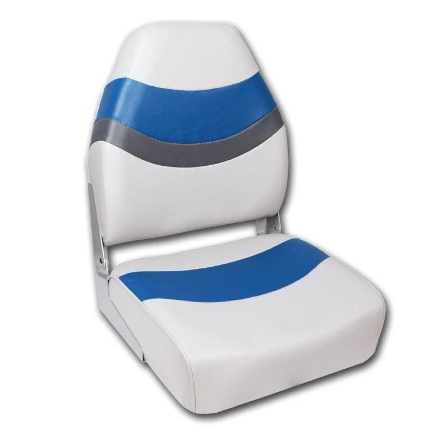 White & Blue Foldable Boat Seat