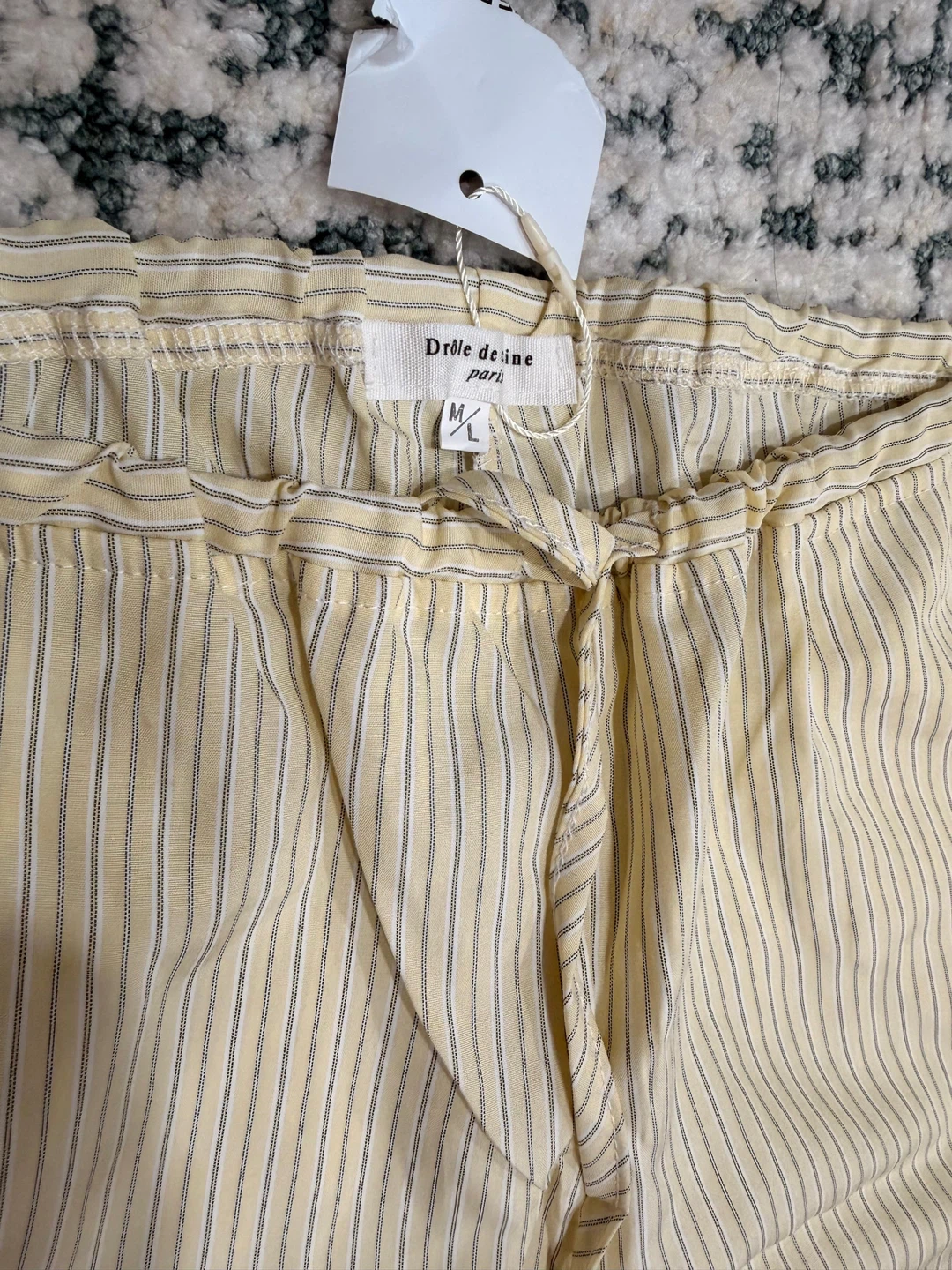 Drôle de Copine Paris Striped Lounge Pants Size M