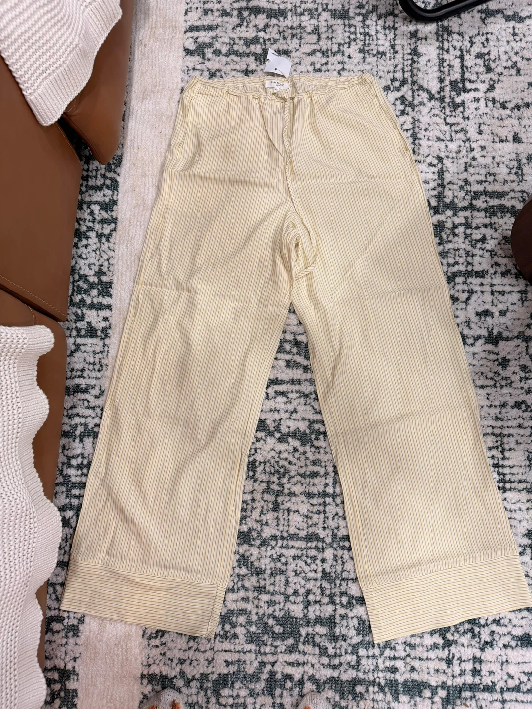 Drôle de Copine Paris Striped Lounge Pants Size M - photo 3