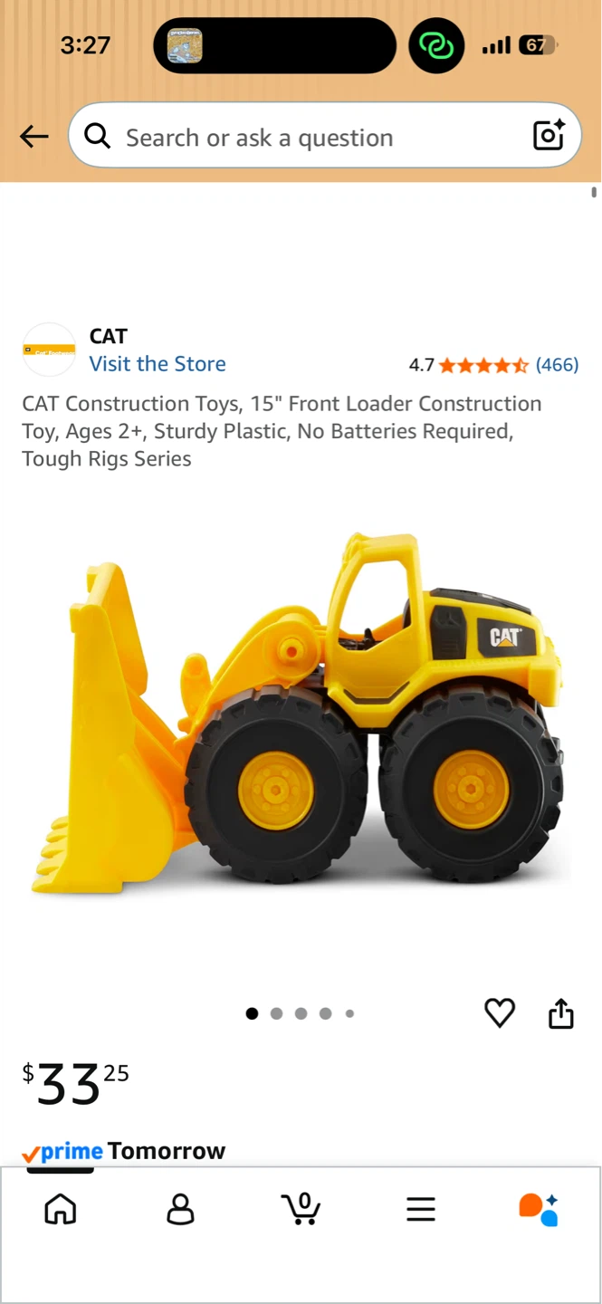 CAT Front Loader Construction Toy - photo 2