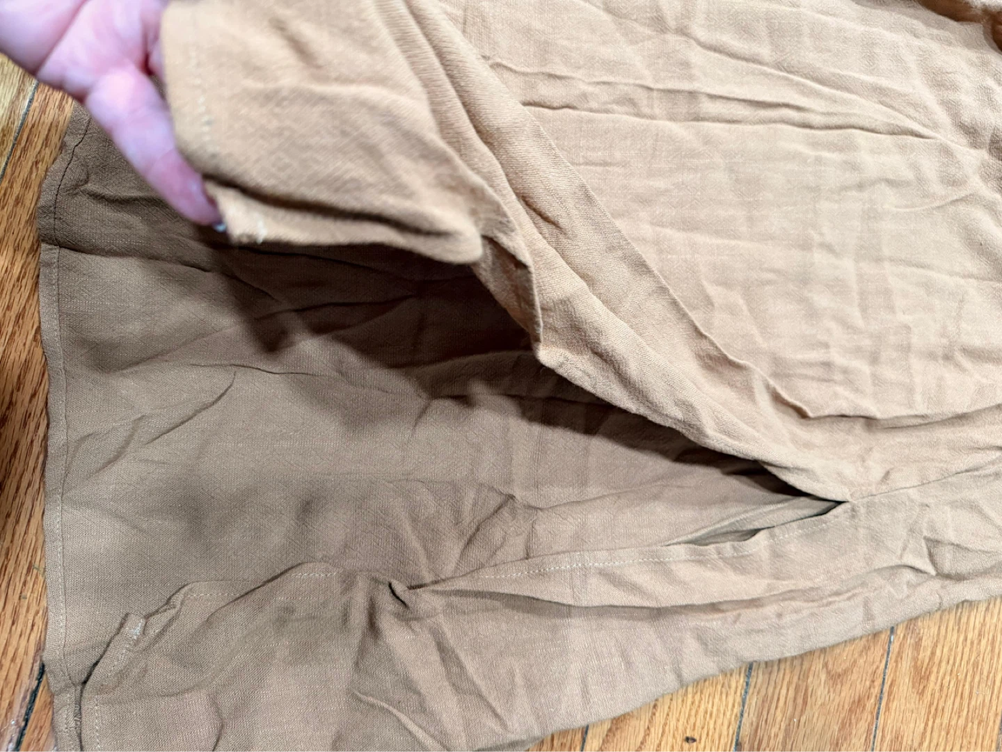 Tan Linen Blend Two-Piece Set - photo 2