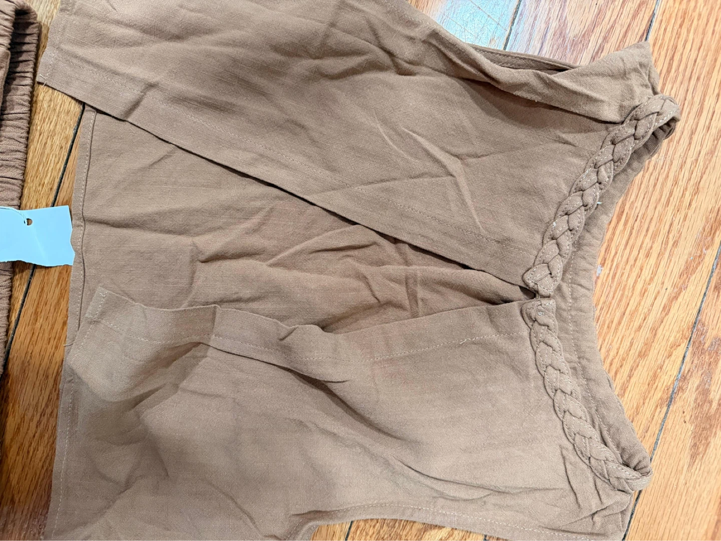 Tan Linen Blend Two-Piece Set - photo 3