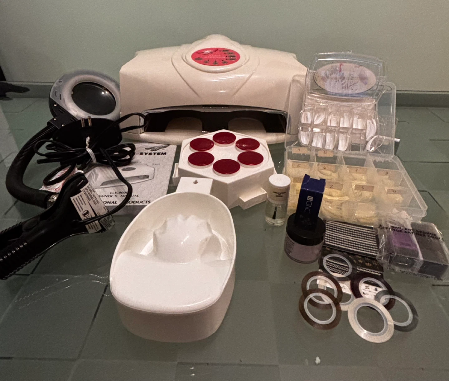 Kit ongles  avec Lampe UV + Produits PRO + Accessoires