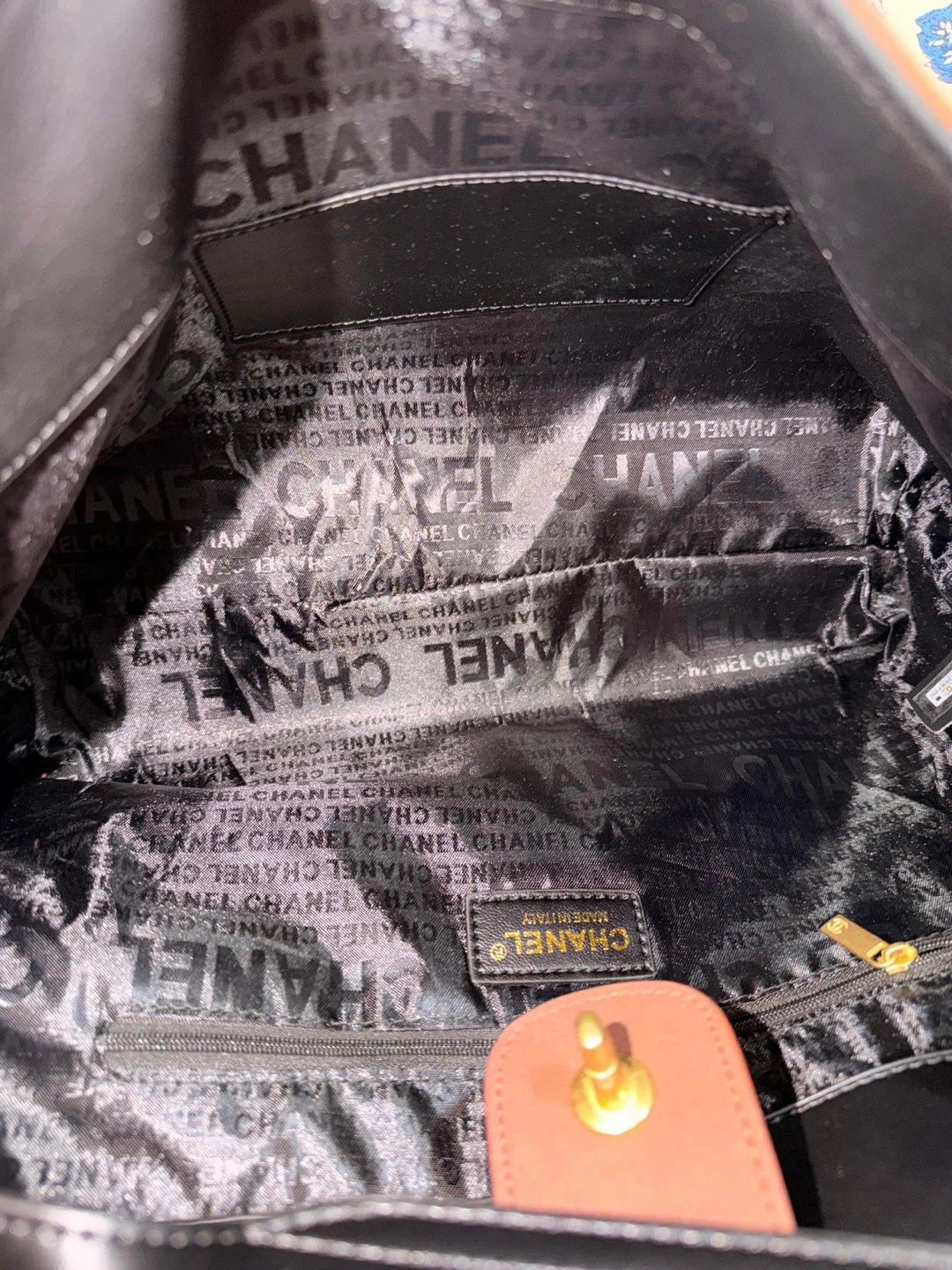 CHANEL Black Quilted Leather Bucket Bag with Gold Chain - photo 2