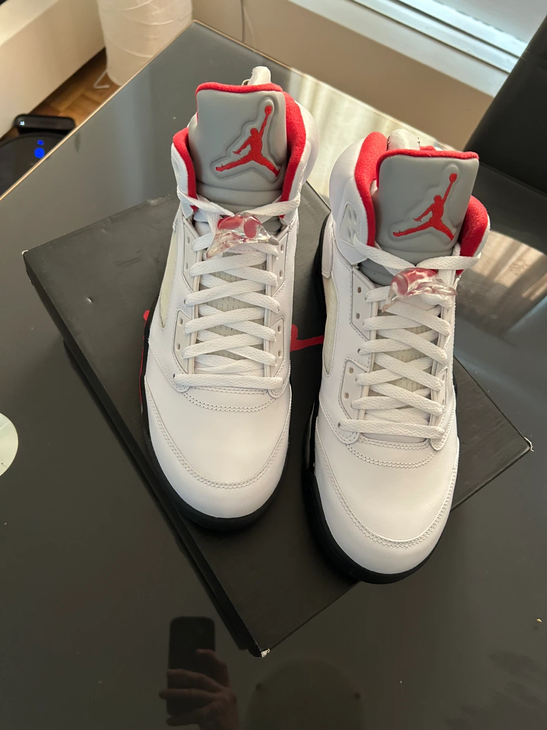 Air Jordan 5 Retro White Fire Red - photo 5