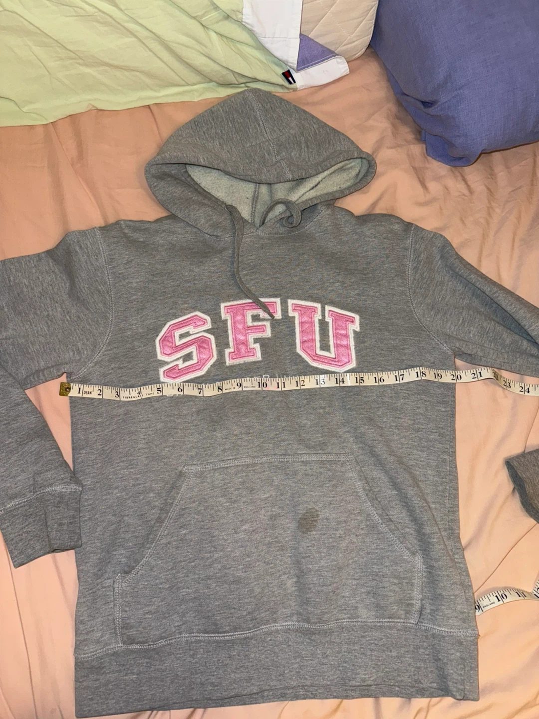 Grey and pink SFU hoodie size S🌱 - photo 2