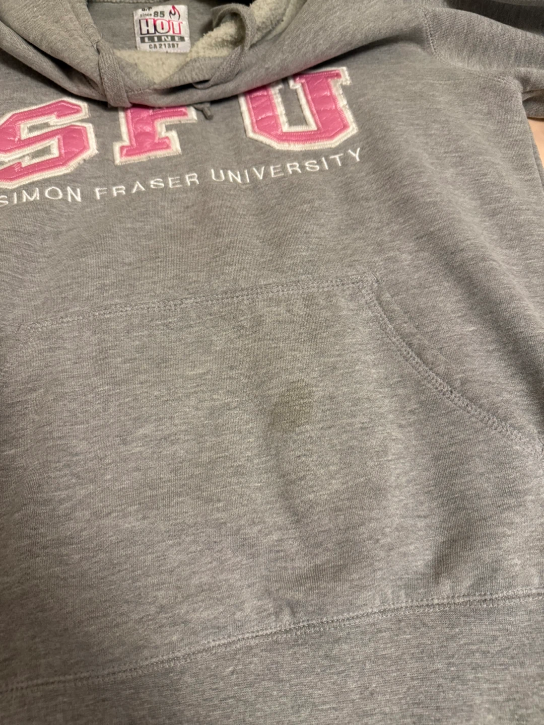 Grey and pink SFU hoodie size S🌱 - photo 4