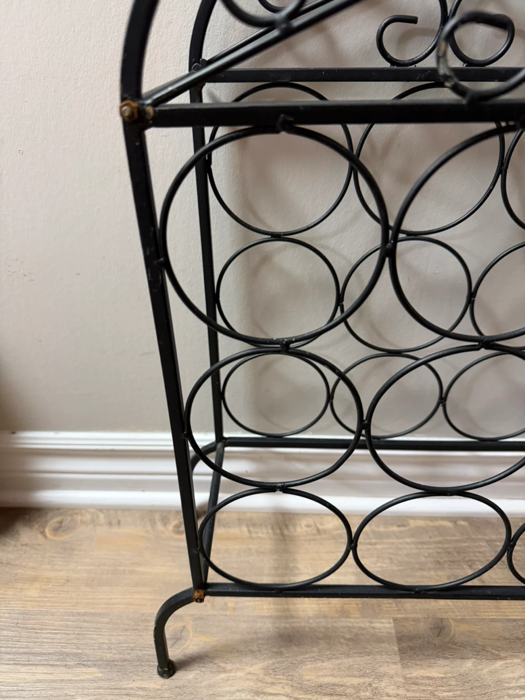 Black Metal Wine Rack - photo 3