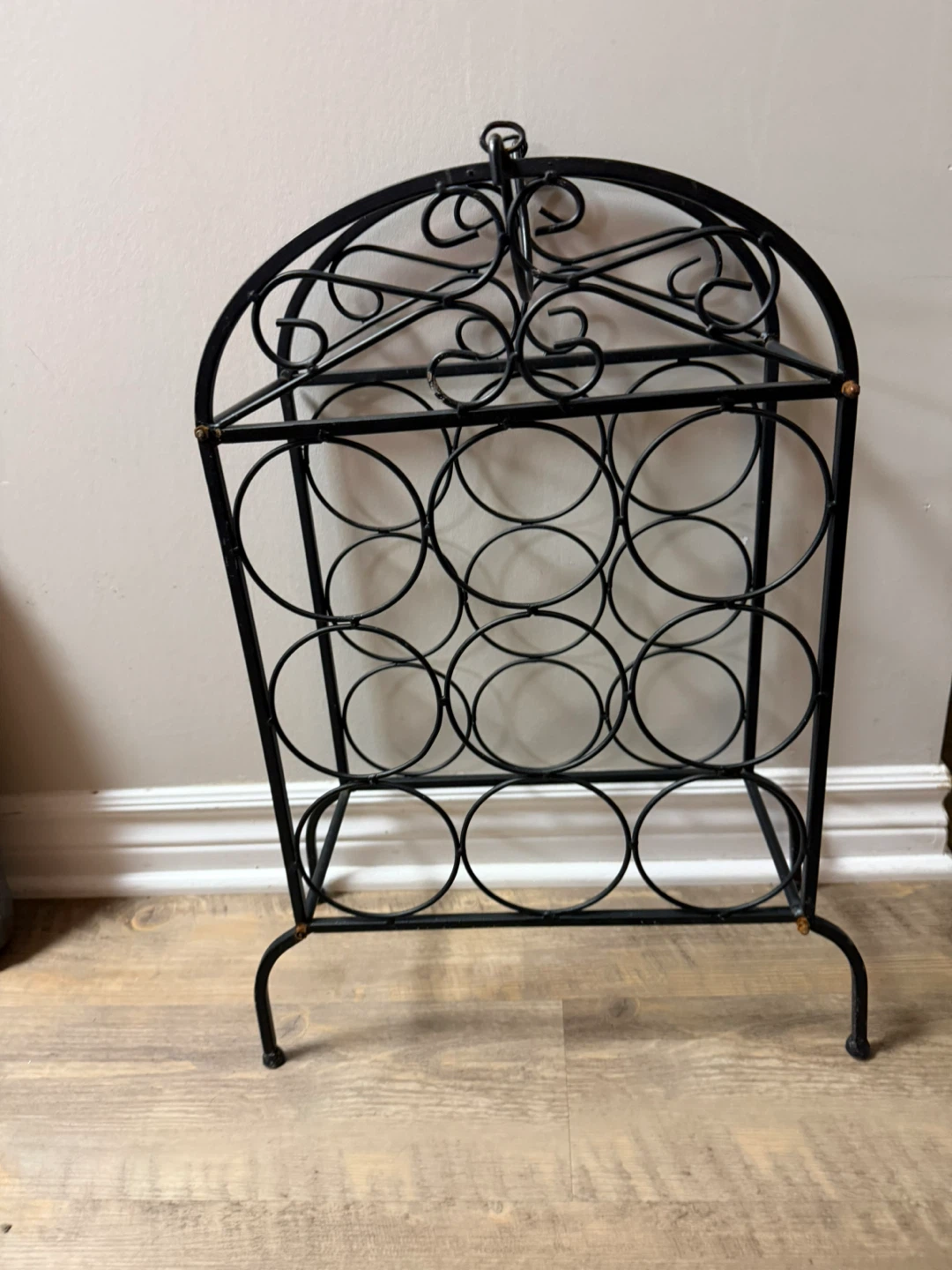 Black Metal Wine Rack - photo 5