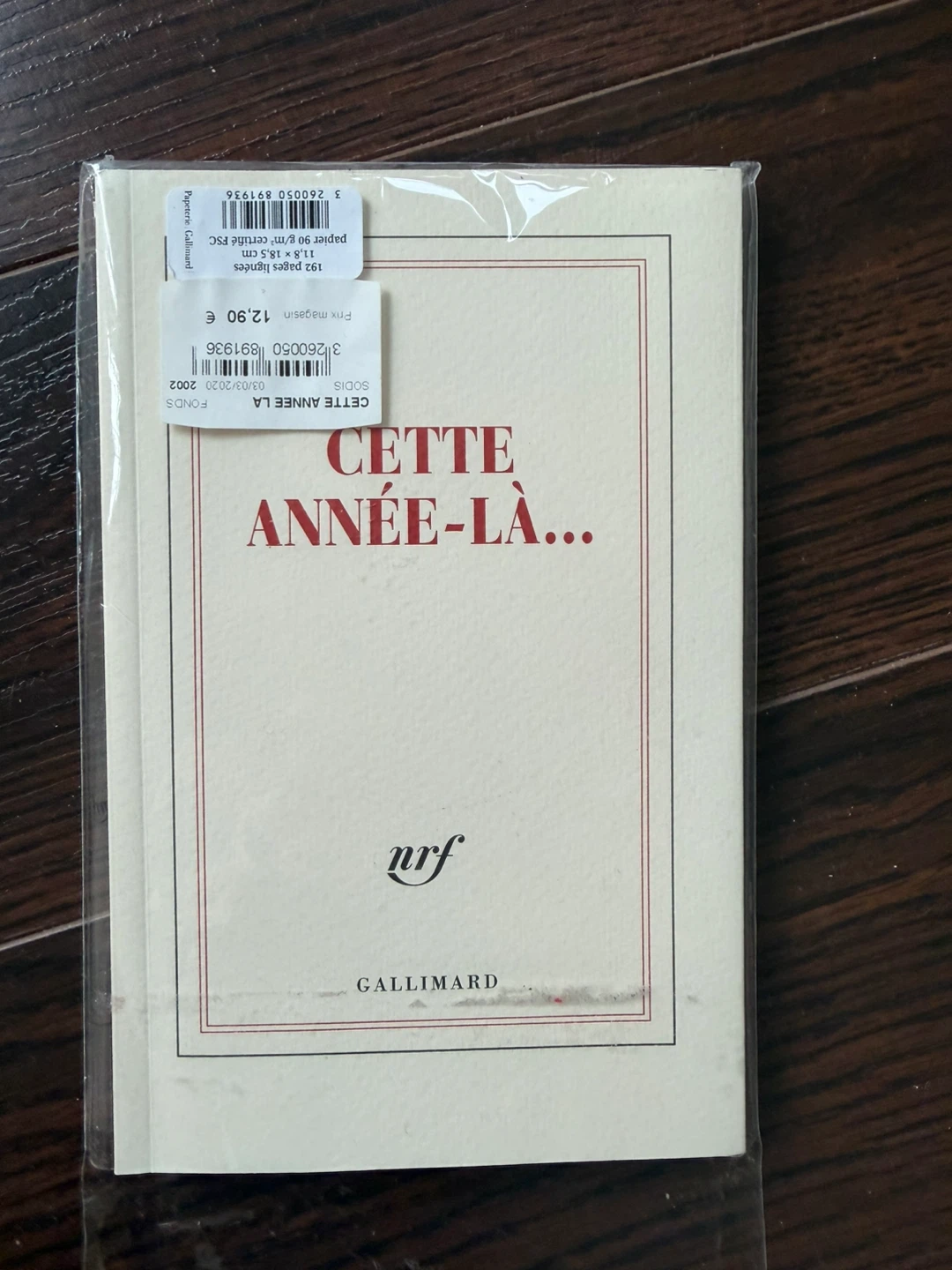 Gallimard notebook Cette année-là - photo 5