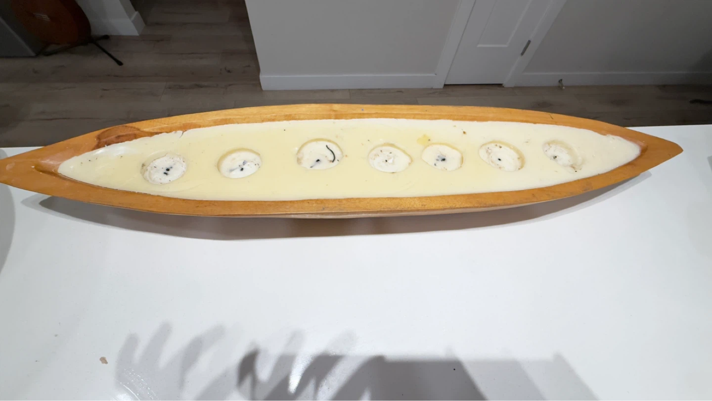 Wooden Canoe Shaped
