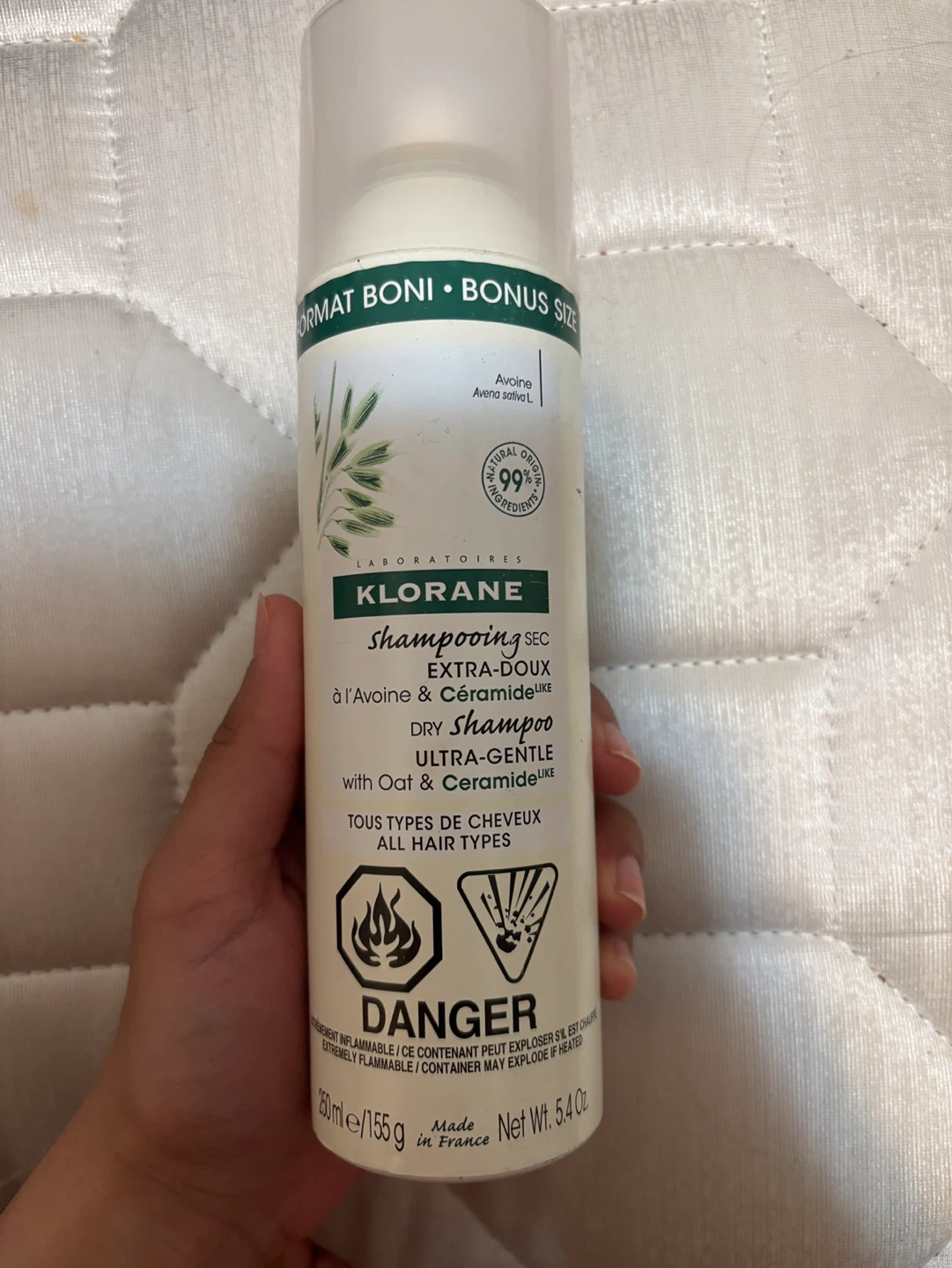 Klorane Dry Shampoo with Oat & Ceramide - Ultra-Gentle - photo 2