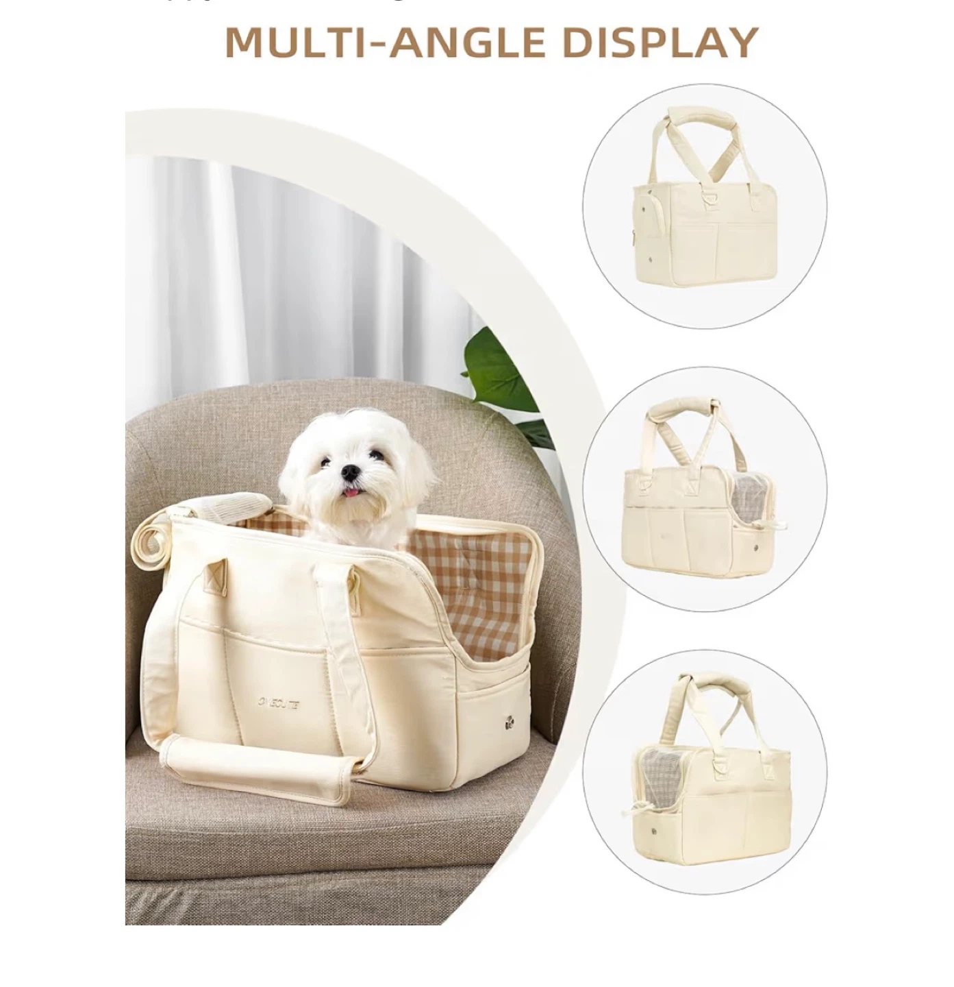 Pet purse crossbody carrier bag dogs & cats 🌱 - photo 4