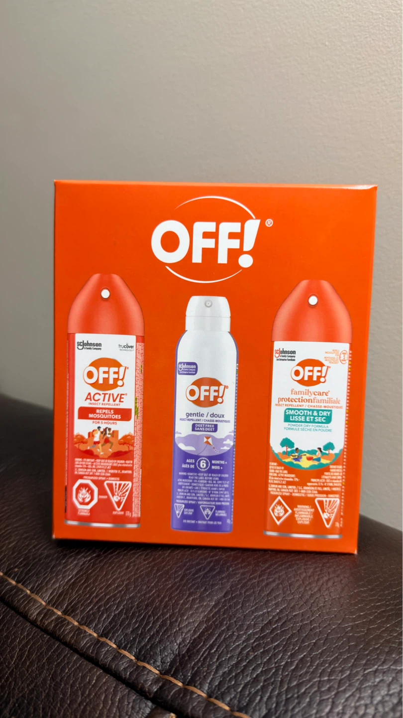 Brand New, Unopened OFF! Insect Repellent 3-Pack