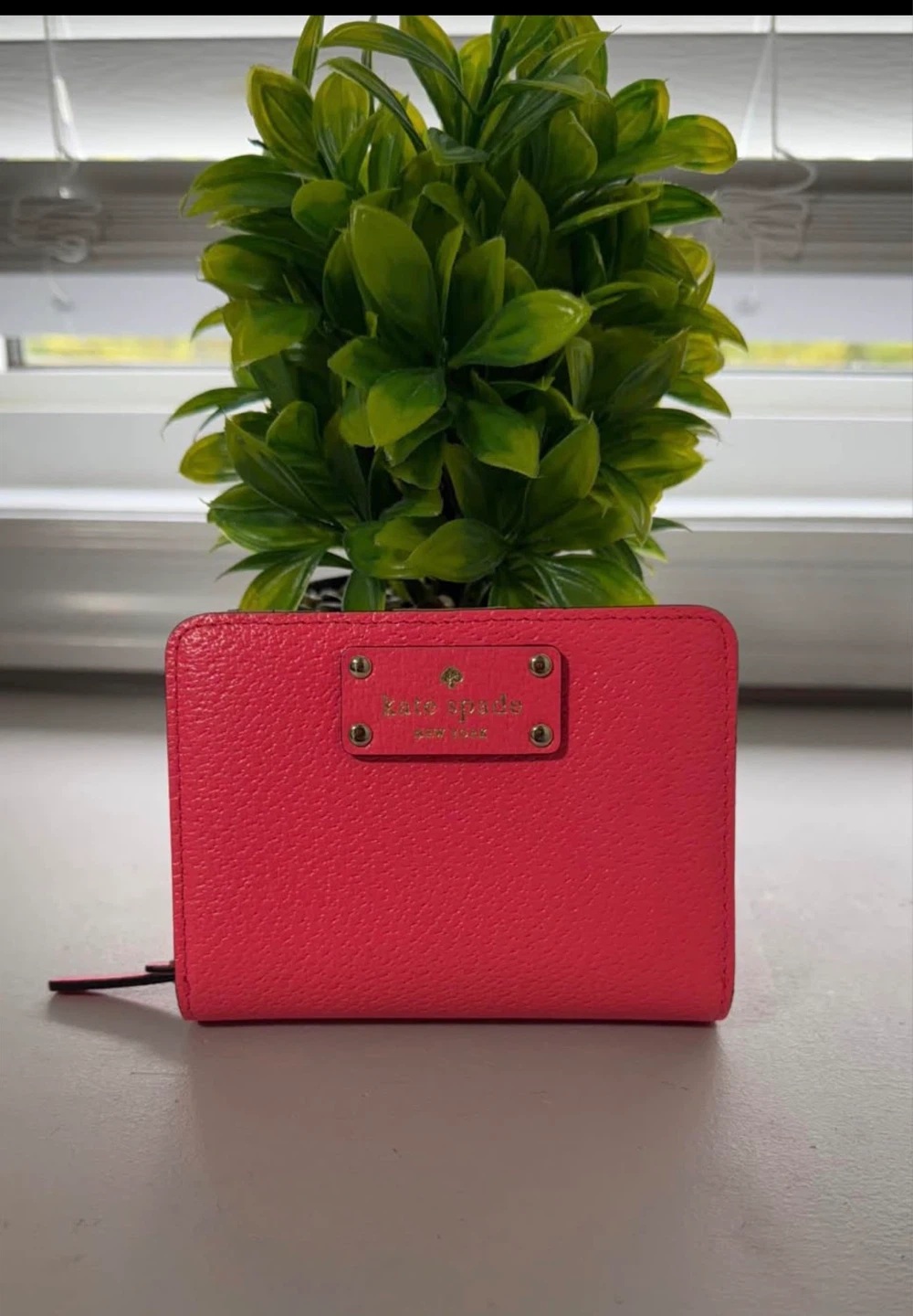 Kate Spade Pink Leather Bi-Fold Wallet
