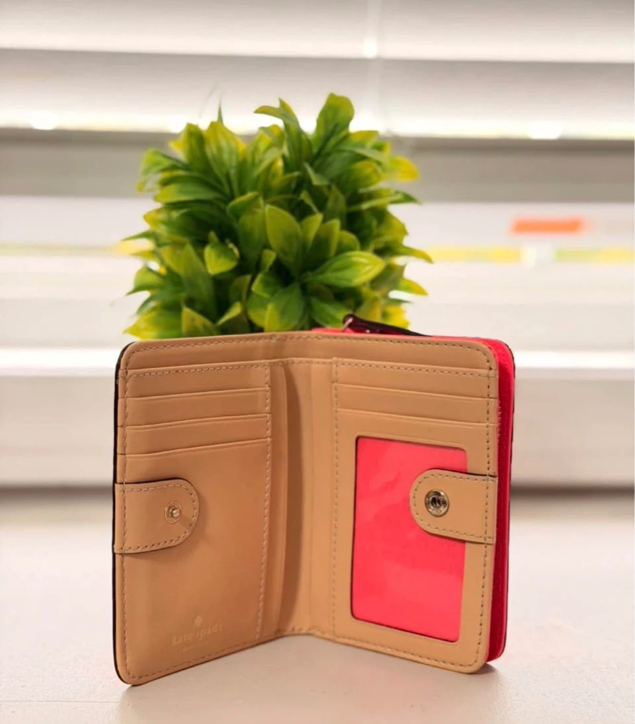 Kate Spade Pink Leather Bi-Fold Wallet - photo 3