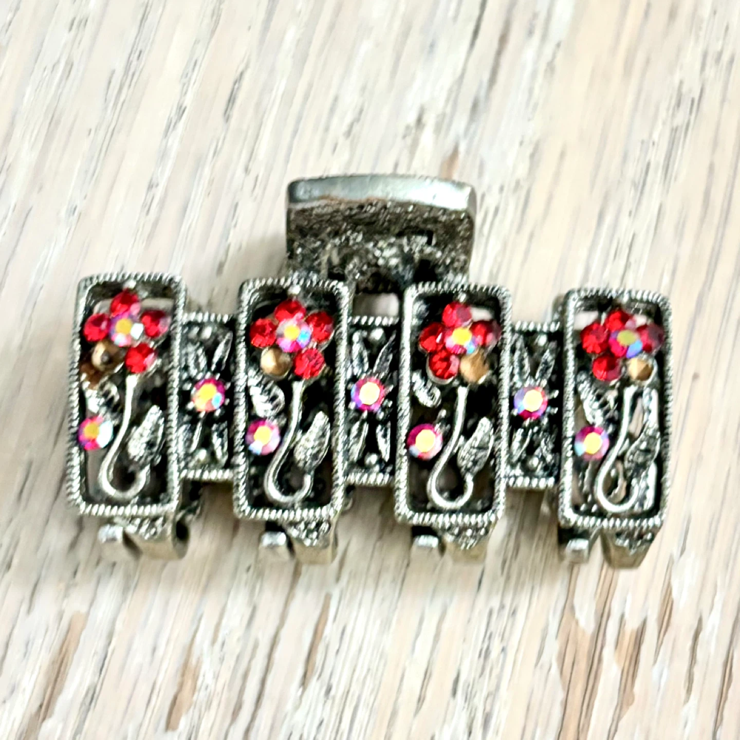 🌱 Decorative Hair Claw Clips with Rhinestones - photo 2