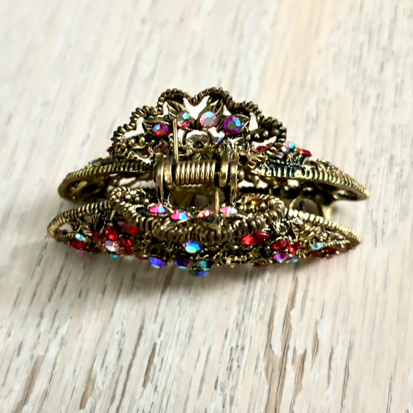 🌱 Decorative Hair Claw Clips with Rhinestones - photo 5