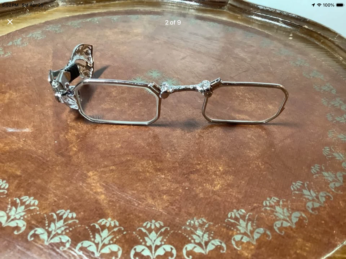 Victorian Lorgnette Opera Glasses w Marcasite Gems 🐞 - photo 3